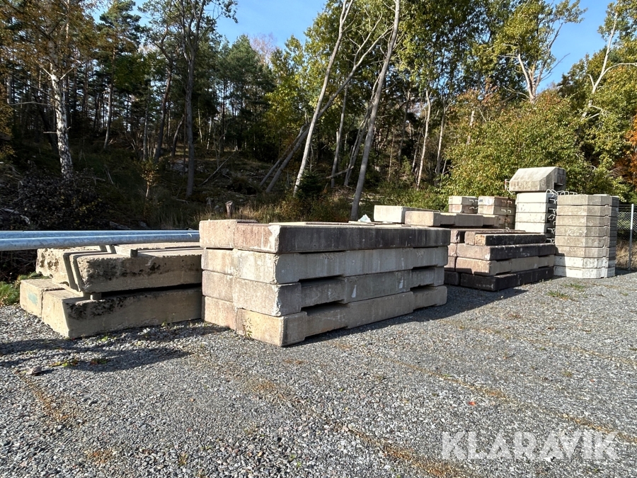 Motvikter till tornkran ca 60 st