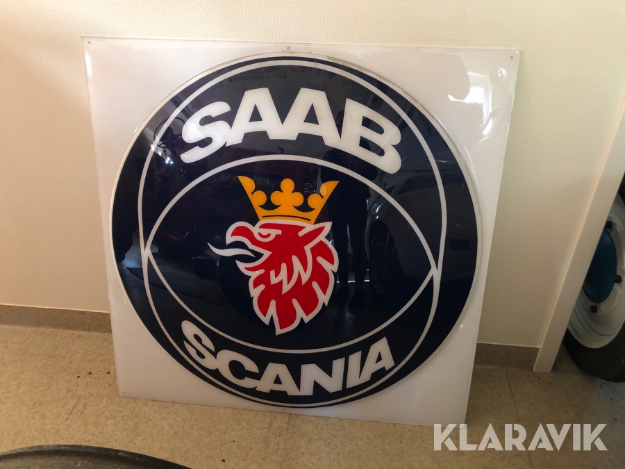 Saab skylt