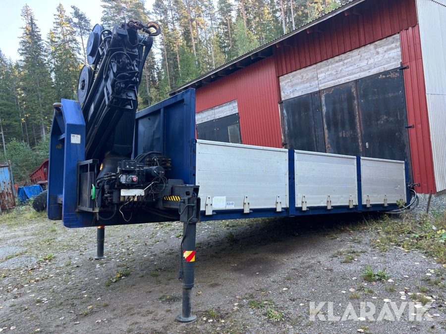 Kranflak CMT LFL01 med kran HIAB 195-5