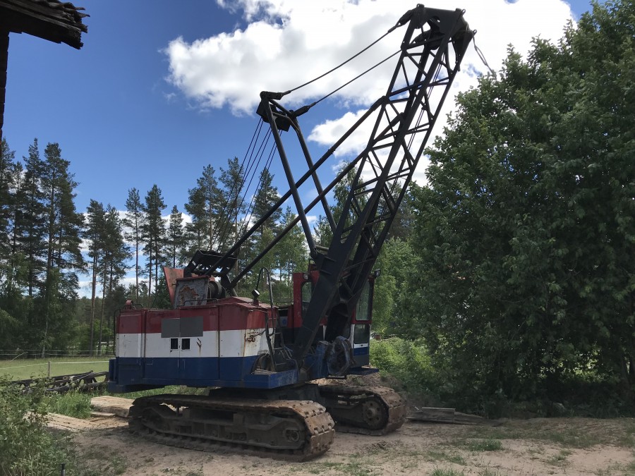 Kockums slängskopa / Pålkran