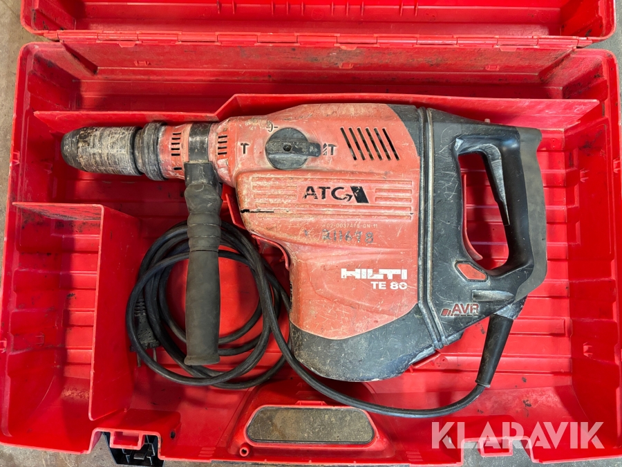 Slagborrmaskin Hilti TE 80 ATC AVR borrar och spräckkilar