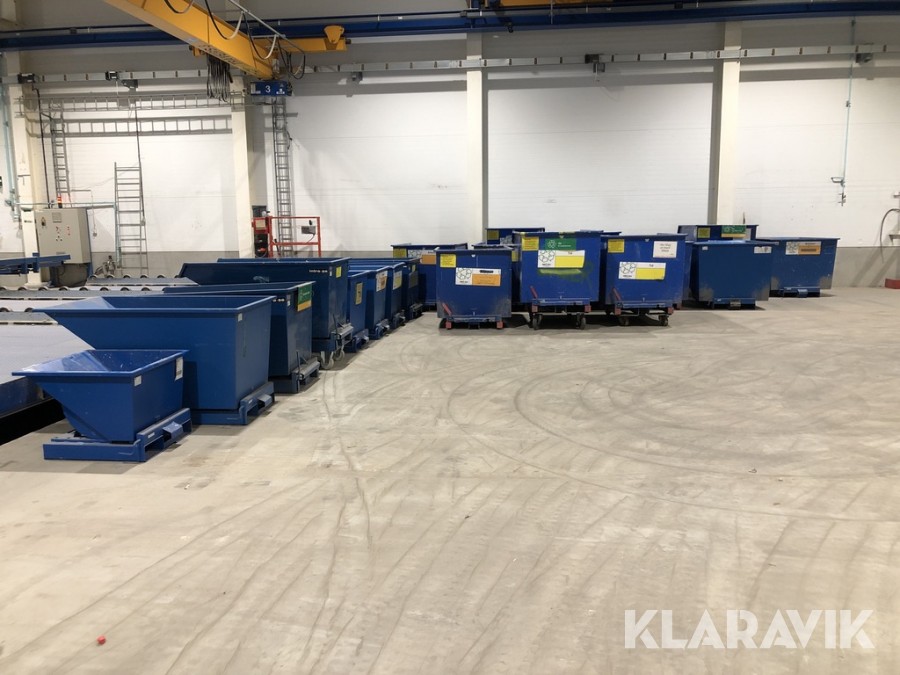 Sopbaskar, sopkärl AJ, Alfa, Intra mfl 150-1100 liter