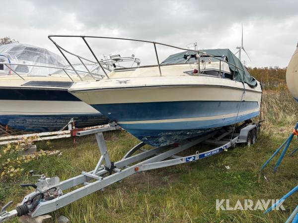 Båt Sea Ray 250 Sundancer 25 fot med båtkärra