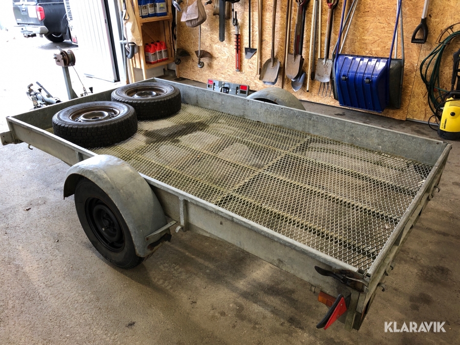 Personbilssläp Gisebo 1300/C med tilt och vinsch