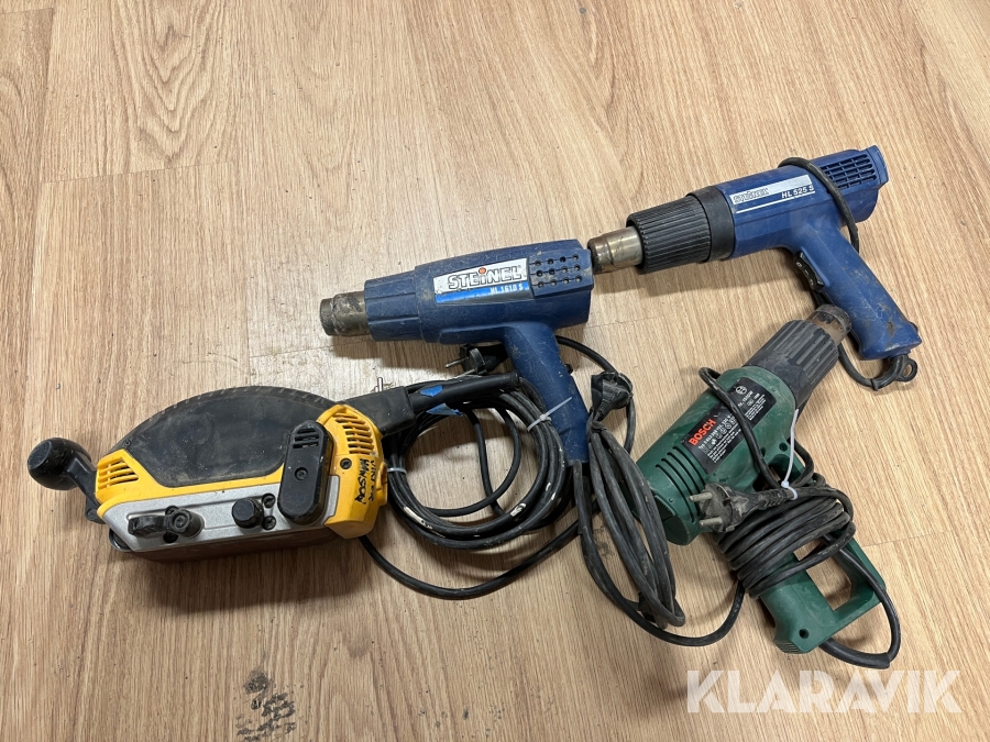 Paket med värmepistoler och slip Blandade fabrikat