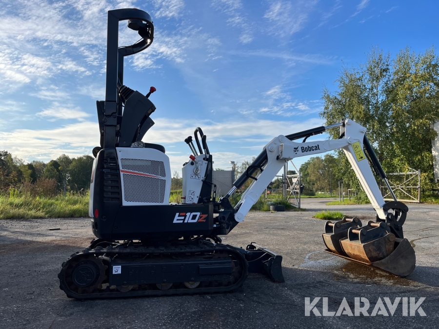 Grävmaskin Bobcat E10Z med redskap