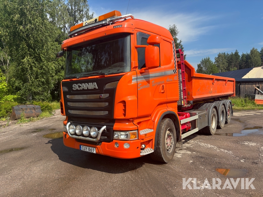 Lastväxlare Scania R480LB8X4*4HSA med flak