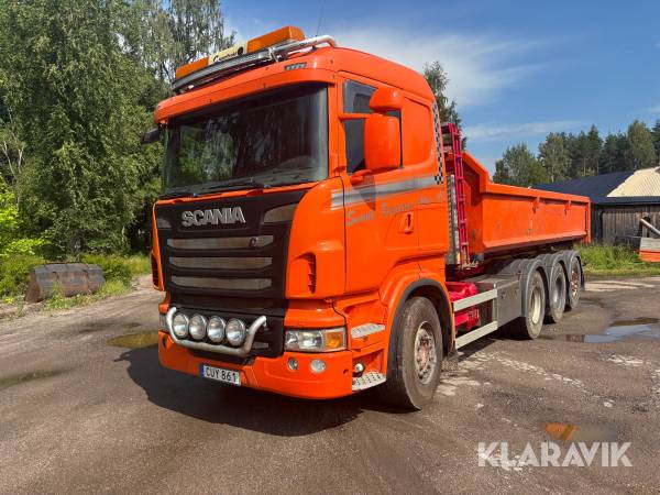 Lastväxlare Scania R480LB8X4*4HSA med flak