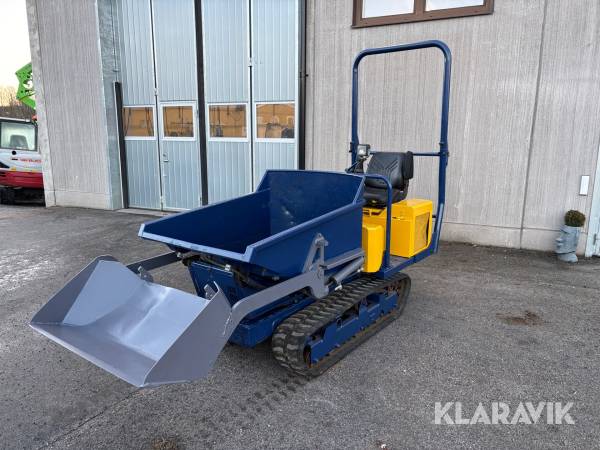 Minidumper Canycom S 100 svängbart flak 180 grader självlastande