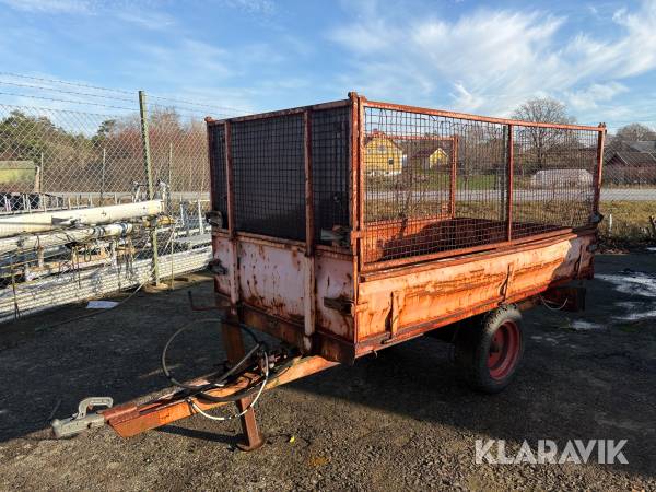 Gallerkärra med hydraulisk tipp