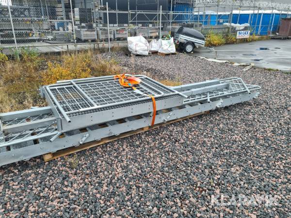 Galvad trappa evakueringstrappa