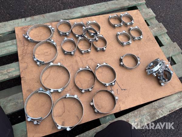 Slang/rörklämmor 24st i olika storlek