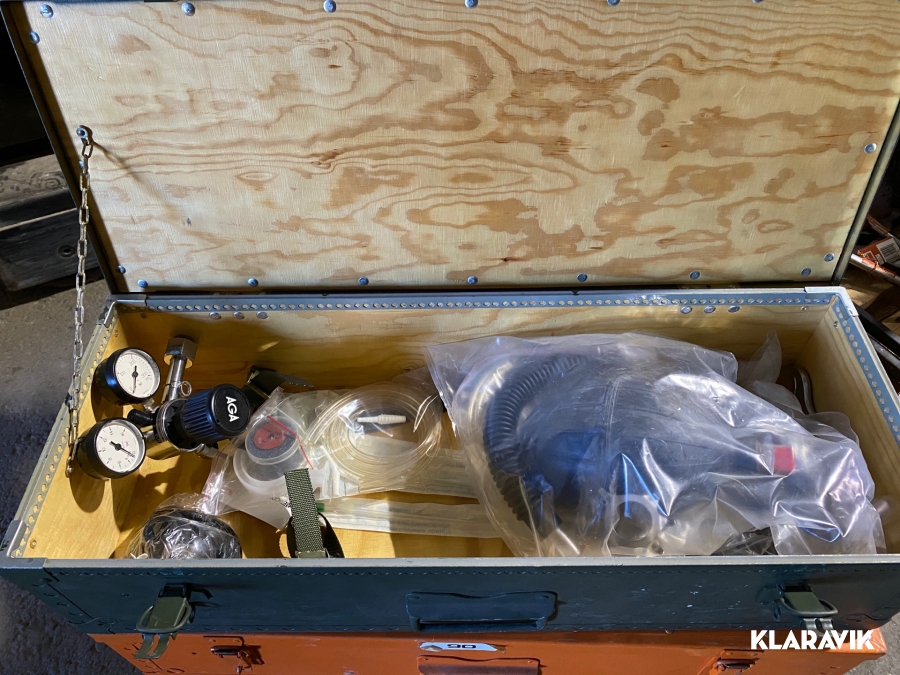 Rubensblåsa Siemens-Elema med tillbehör