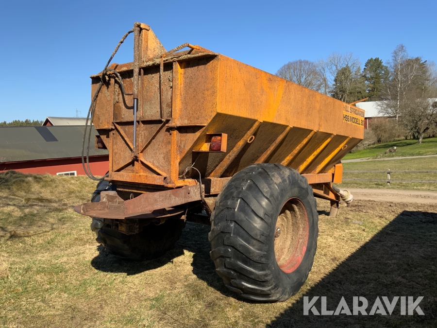 Gödselspridare Hillspridare HS6 modell 80 6 kubikmeter