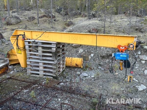 Pelarsvängarm Hugo Montgomery med 1000kg telfer