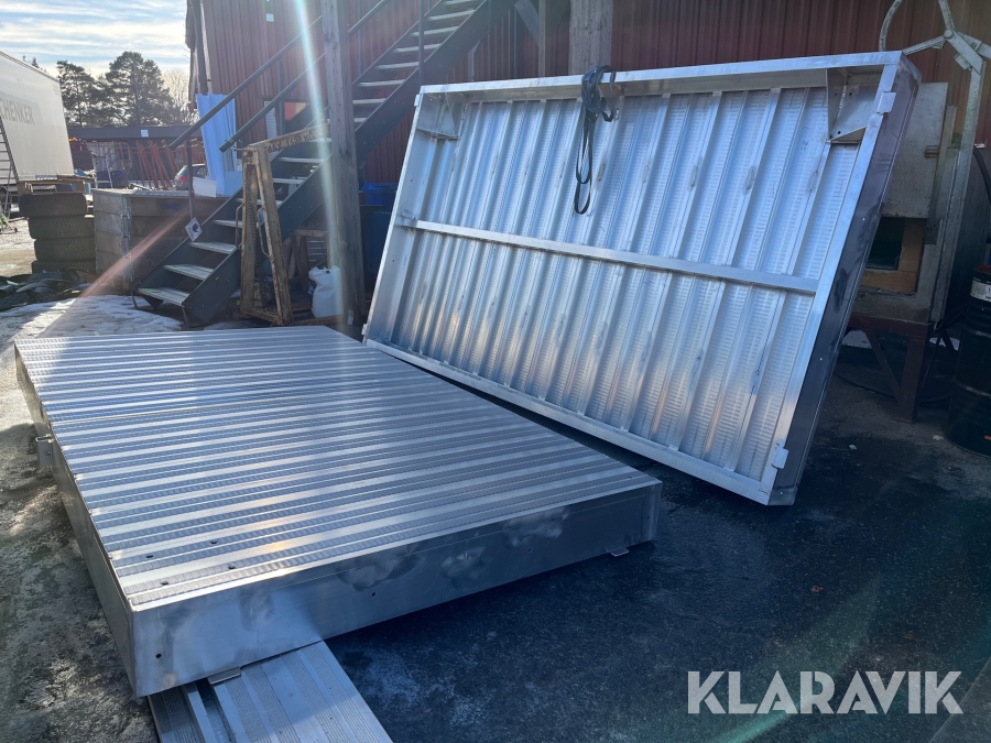 Aluminium brygga/ ramp 2st
