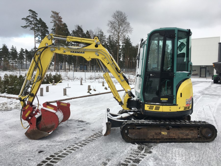 Minigrävare med 3 skopor