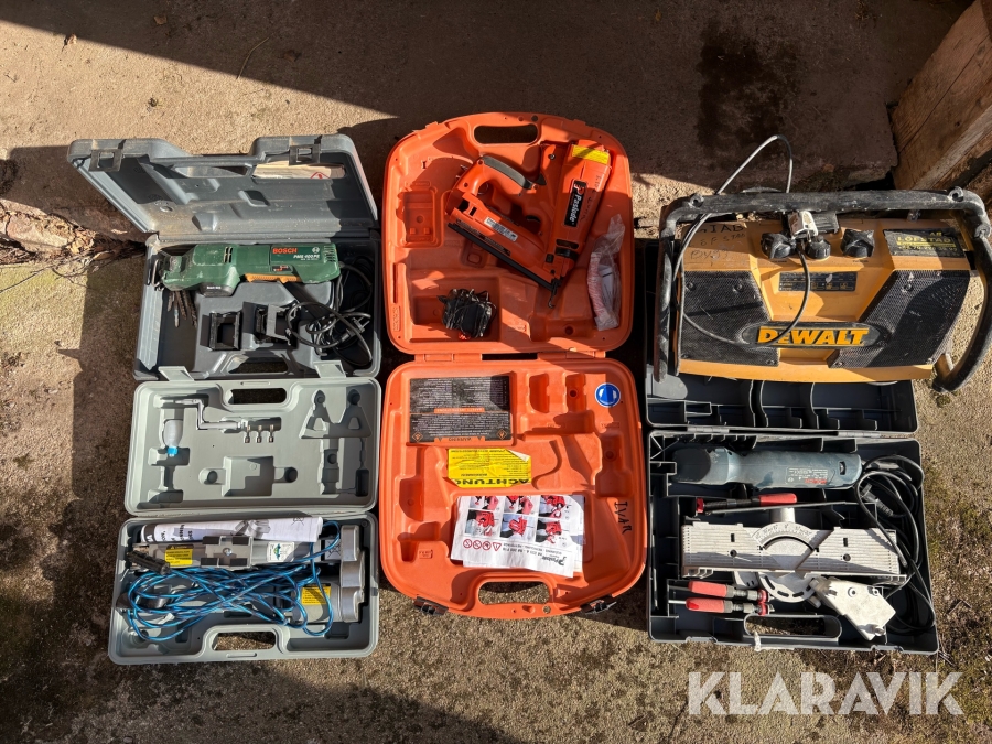 Diverse byggmaskiner