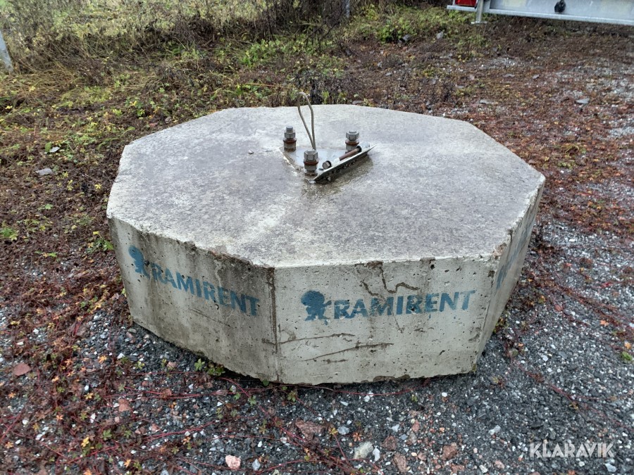 Fundament för flaggstång 2st