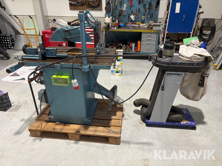 Klyvsåg med spånsug VMA