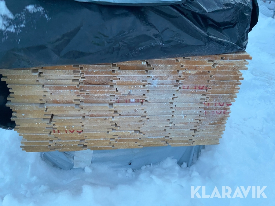 Virkespaket ytterpanel 154 bräder x 4,5m = 693m