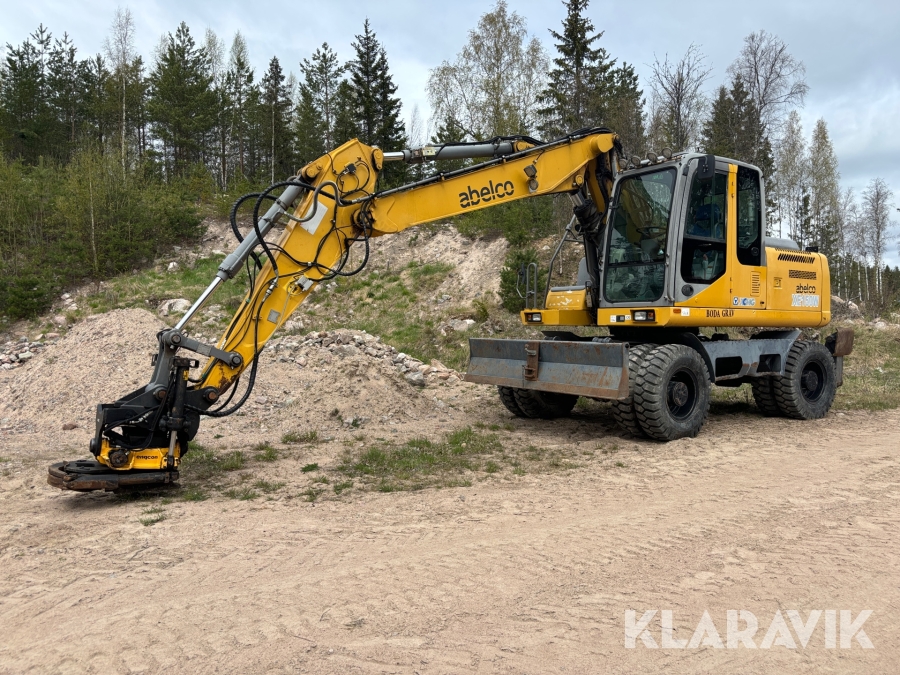 Grävmaskin XCMG XE150W med tiltrotator