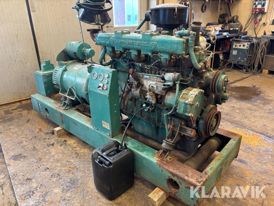 Generator / Elverk Scania-Vabis D8R41 med ASEA elverk