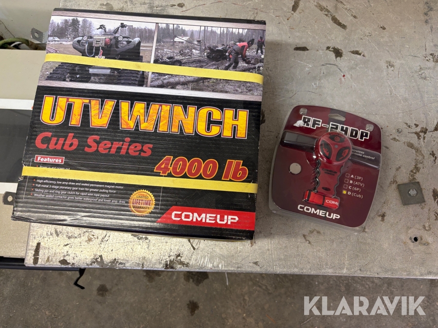 UTV vinsch med trådlös fjärrkontroll Comeup