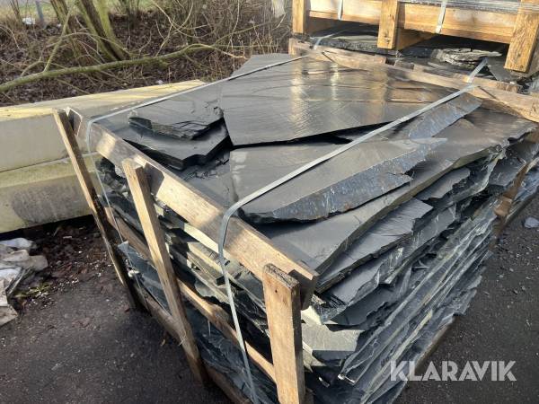 Svart skiffer oregelbundna 100 kvm