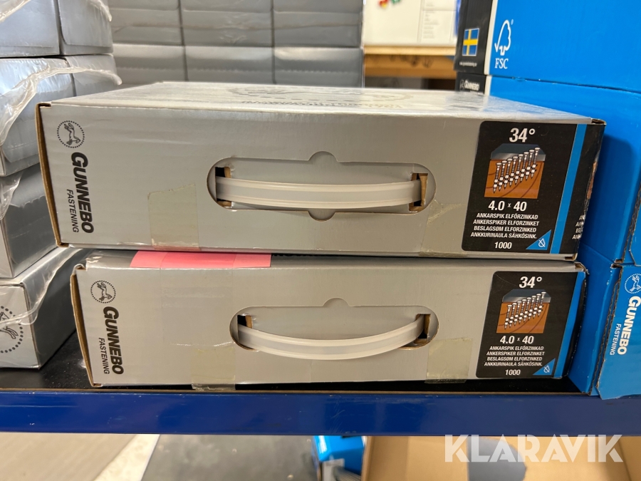 Ankarspik Gunnebo 4.0x40 2 lådor