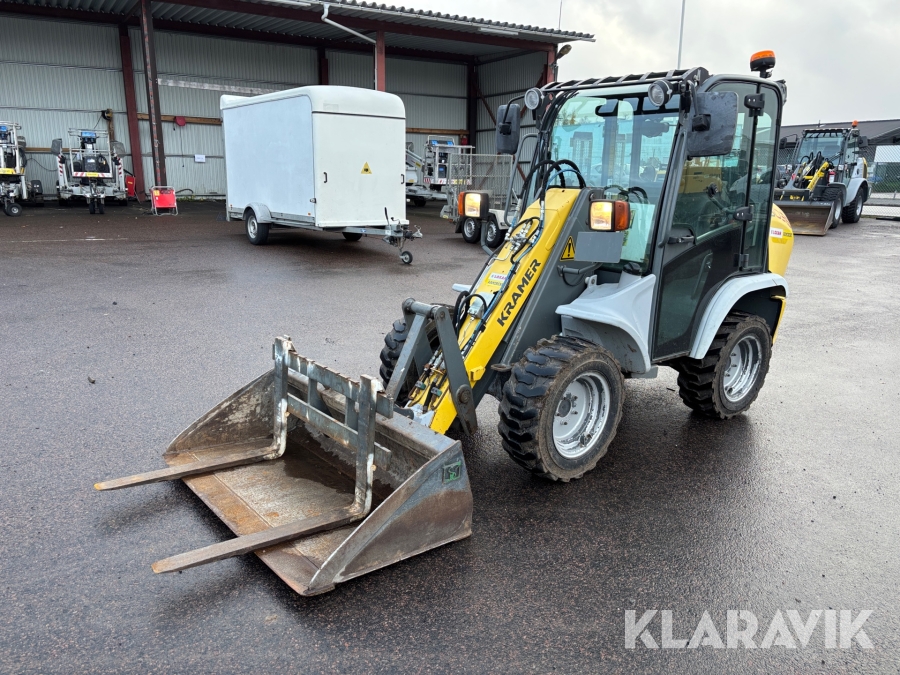 Kompaktlastare Kramer 5035 4WD 4WS 2.0 T med skopa och gafflar