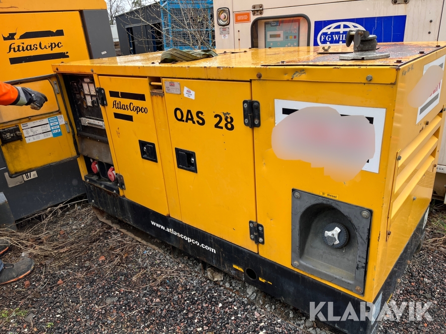 Generator Atlas Copco QAS 28 28 KvA