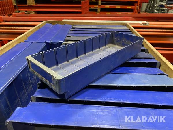 Plastlådor Blå 40 st