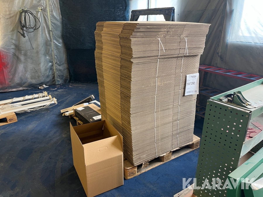 Wellpapkartonger  - 58x39x39 pallanpassade, 191st