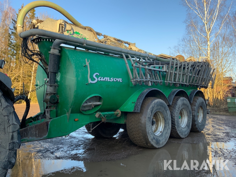 Gödseltunna Samson PG20 med 16 m slangspridarramp