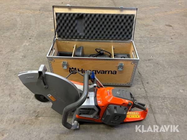 Batteridriven stenkap Husqvarna K1 Pace med två batterier