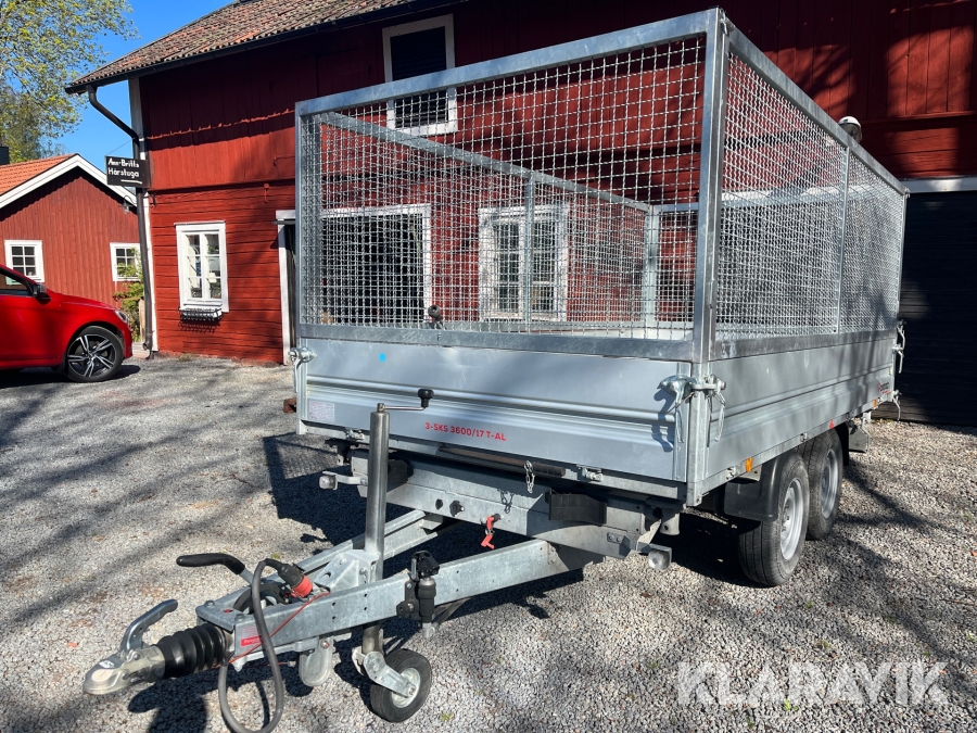 Personbilssläp Pongratz 3-SKS 3600/17 T-AL-2 Tipp