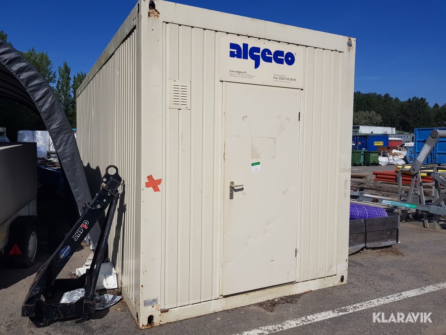 Isolerad container/bod med fönster Algeco