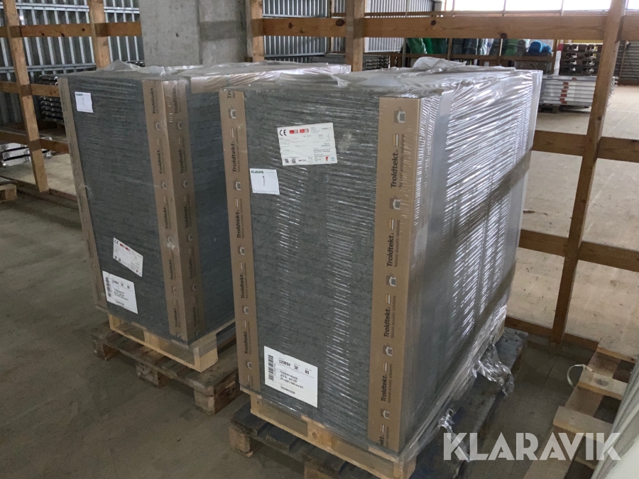 Akustikplattor Troldtekt Grå fin 160 st