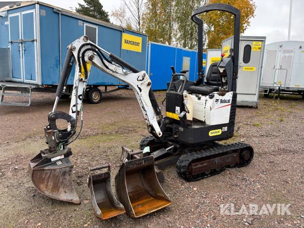 Grävmaskin Bobcat E10 bandburen