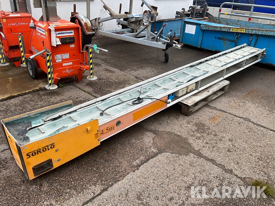Bandtransportör Soroto 4,5 meter