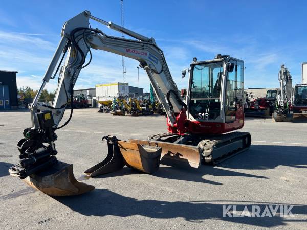 Grävmaskin Takeuchi TB260 3 skopor