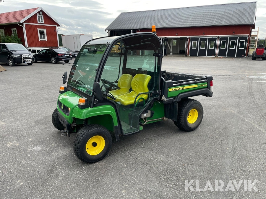 Redskapsbärare John Deere  Gator TE Electric med flaktipp