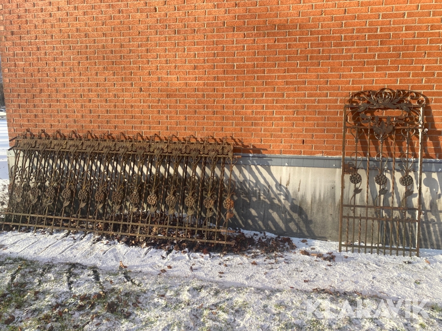 Staket och grind i Smide