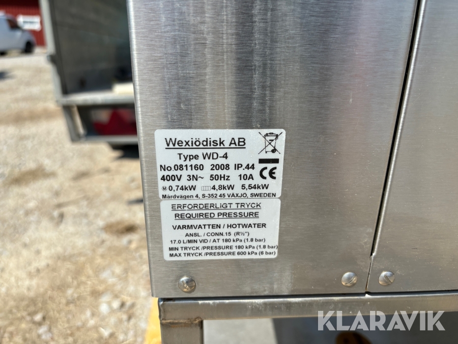 Diskmaskin Wexiödisk WD-4