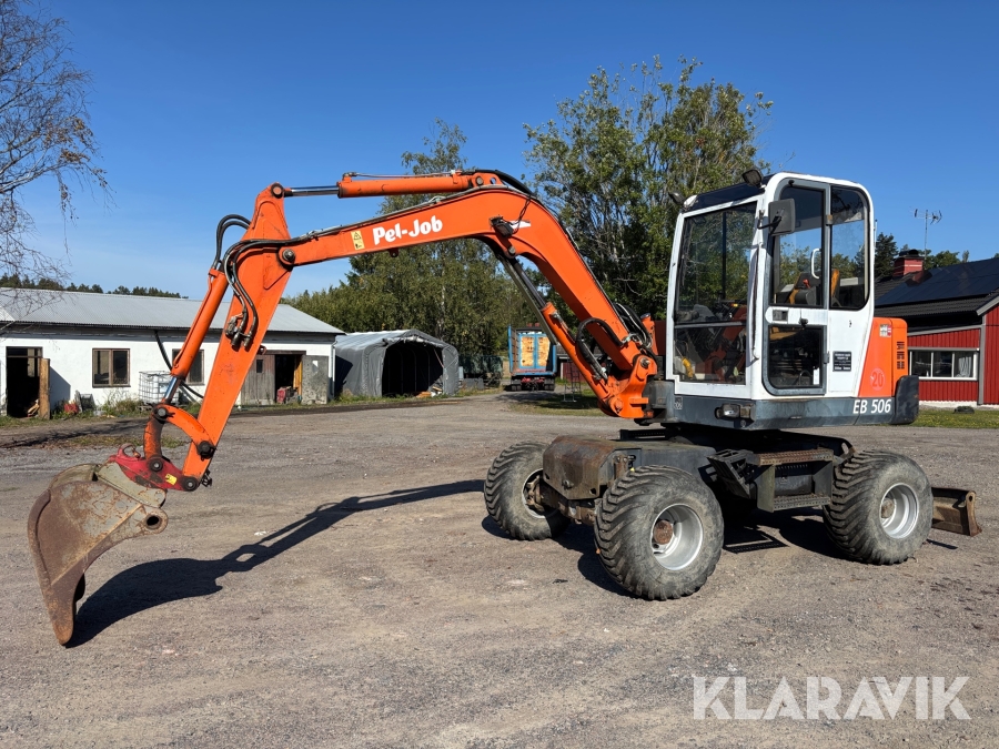 Hjulgrävare Pel-Job EB 506 med rotor & skopa