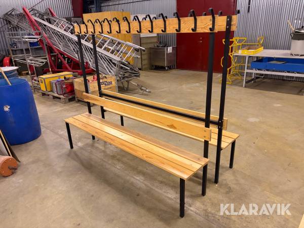 Omklädningsbänk 2 st