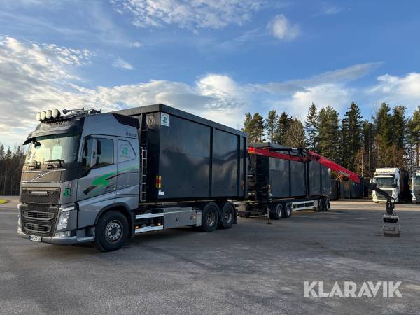 Lastväxlare Volvo FH 500 I- save med kran Euro 6