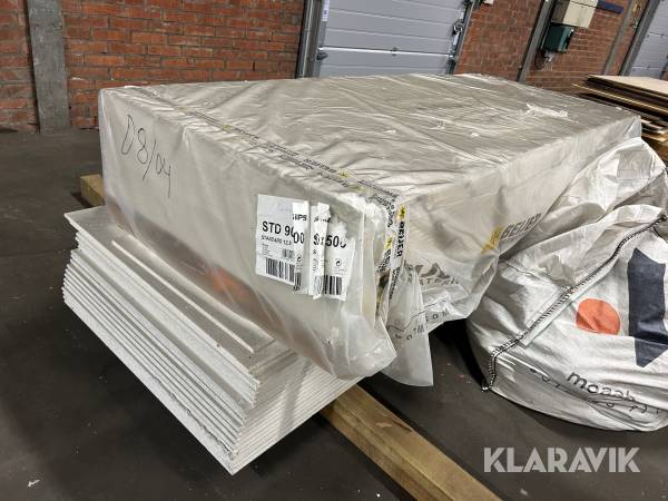 Farmacellskivor Norgips STD 900x1250 ca 40 skivor med spackelkant