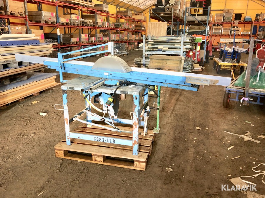 Byggsåg SIAB inkl rullbänkar